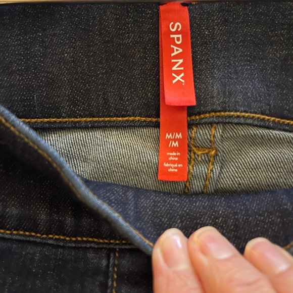 SPANX Dark Blue Flare Women's Jeans - Picture 4 of 6